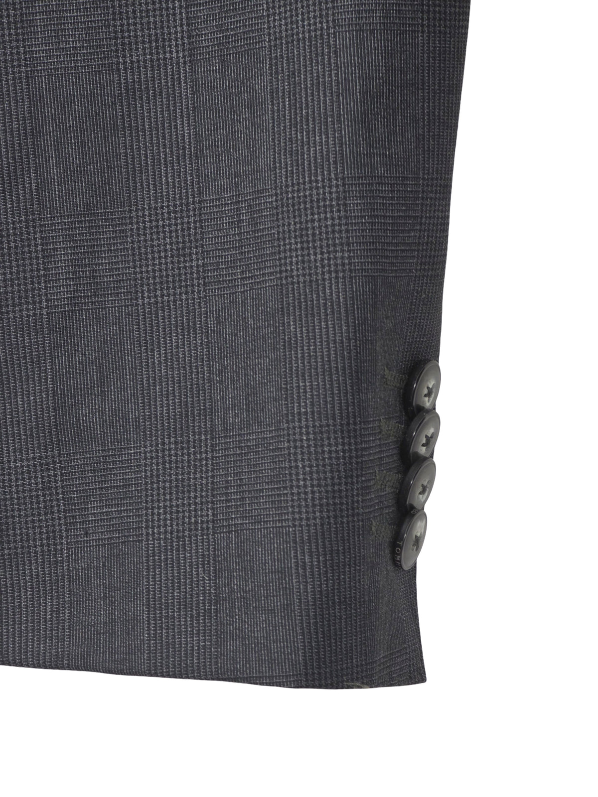 Męska Marynarka Wełniana Tommy Hilfiger Tailored Monticello Super 100's Szara w Kratę