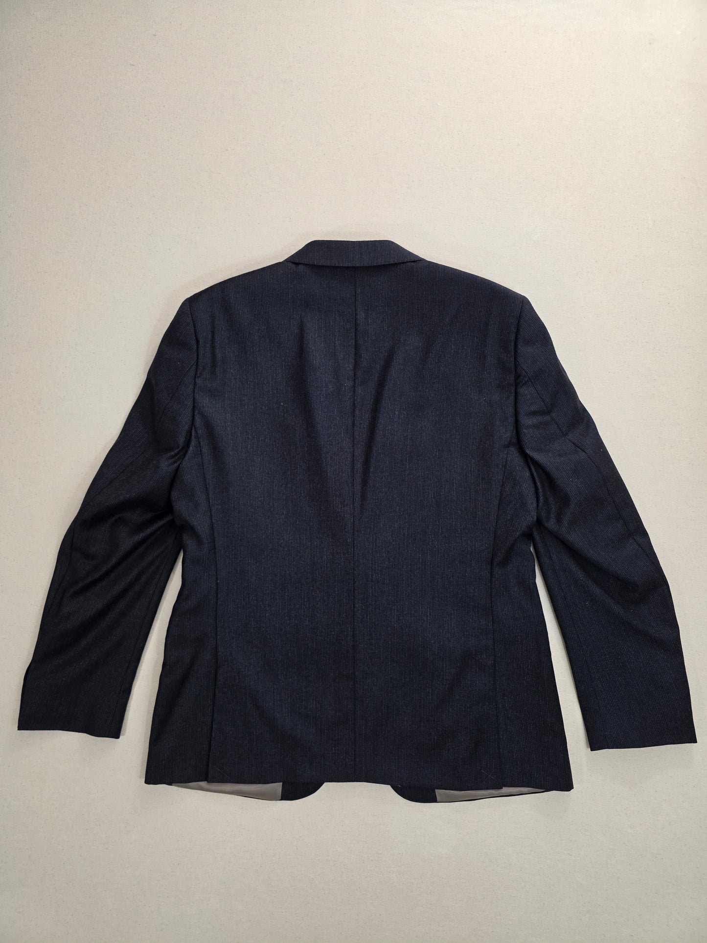 Van Gils ciemnoszara wełniana marynarka w delikatny prążek Tailored Fit rozm. 54