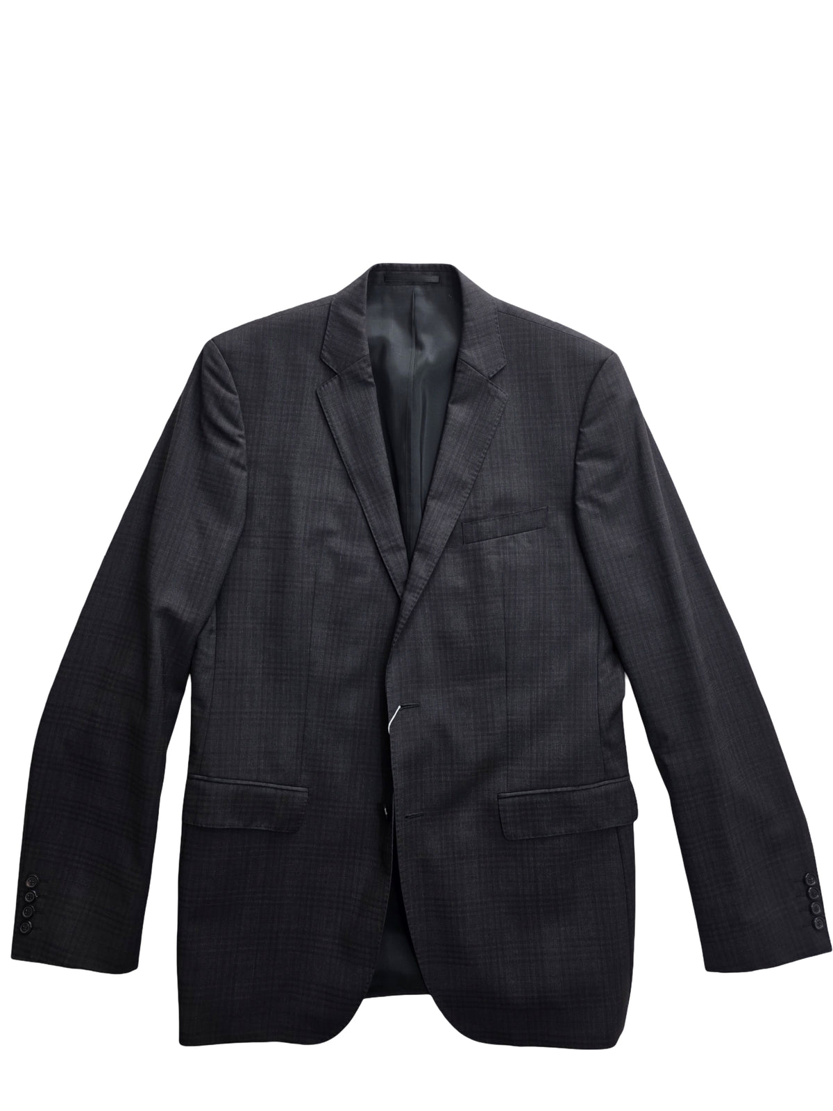Marynarka Hugo Boss Super 100 Virgin Wool Wełna Kratka Rozmiar 102 / 42 Long