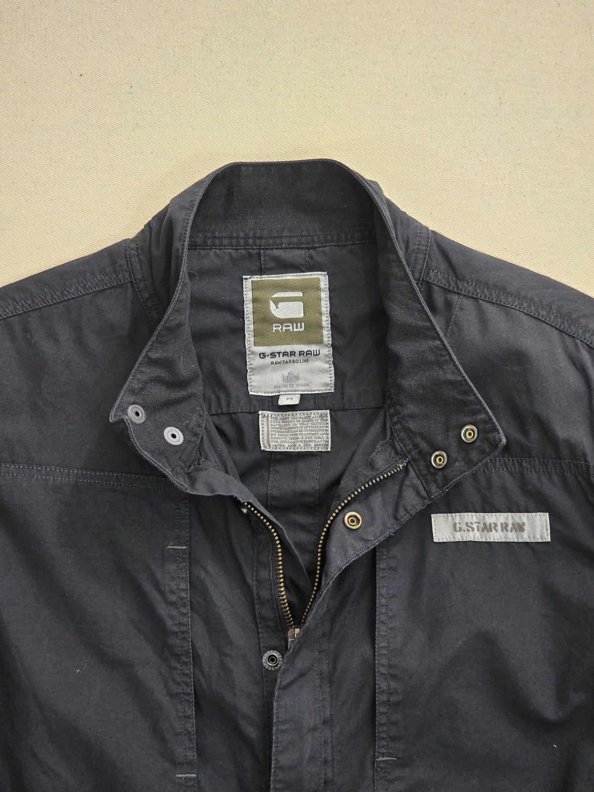 Koszula Męska G-Star Raw Cargo Line Czarna Bawełna Rozmiar M