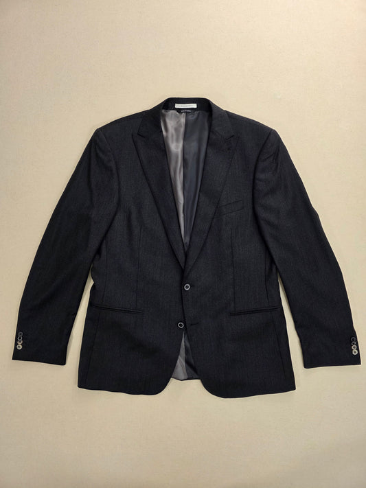 Van Gils Wool Suit Jacket Tailored Fit | Grey Stripe | Size 54