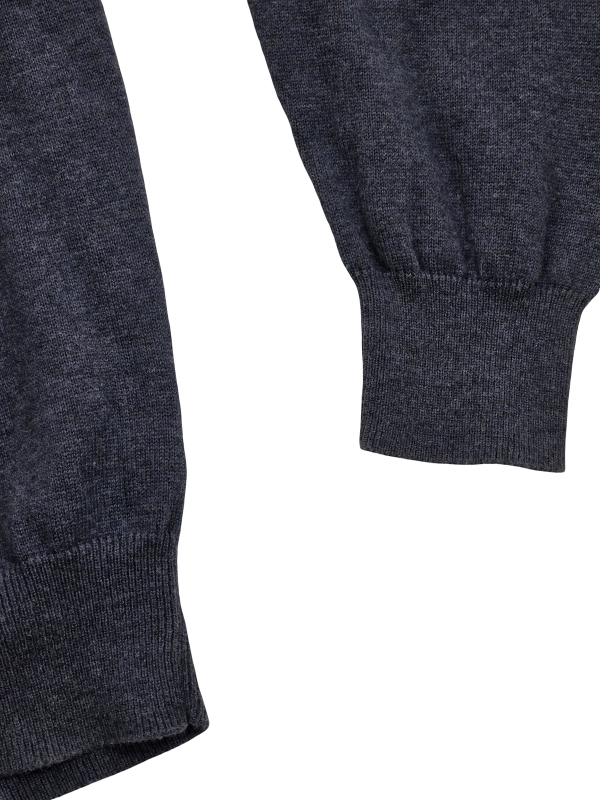 Sweter Massimo Dutti z Bawełny i Kaszmiru Granatowy w Serek z Łatami