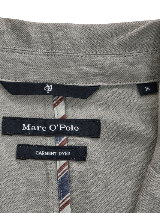 Damska Marynarka Marc O'Polo Garment Dyed Lniana Szałwiowa Zieleń Rozmiar 36 S – detal 2 | vntg.studio™