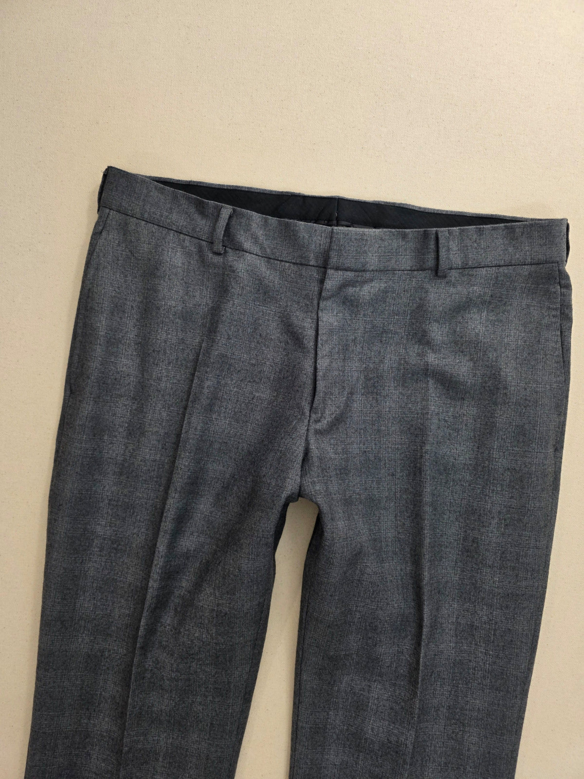 Spodnie garniturowe Esprit szare z wełną roz. 52 / 36R (92) – detal 2 | vntg.studio™
